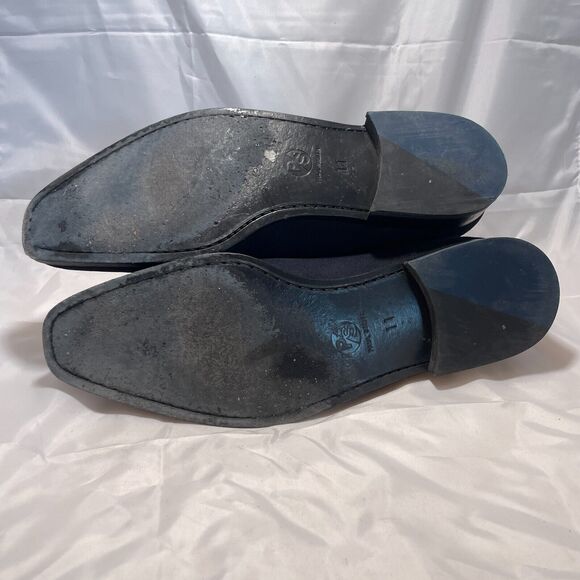 Paul Smith Gerald Chelsea Boots Mens Size 10 Navy Blue Suede Leather Dress - Picture 8 of 12